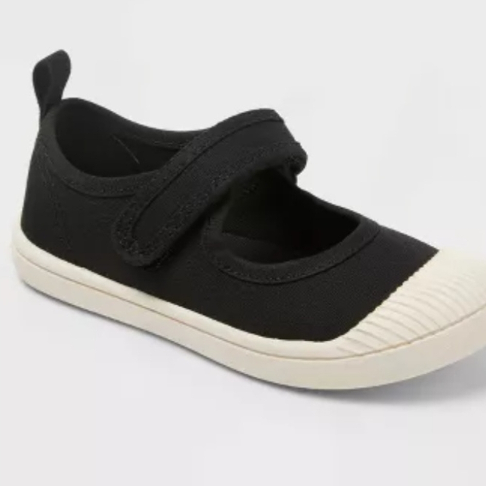 Cat & Jack Girls Sz 12 Marina Hook & Loop Closure Mary Jane Sneakers